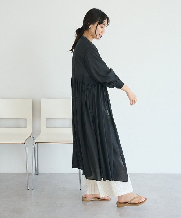 CRAFT STANDARD BOUTIQUE ヴィンテージボイルワンピース/羽織 Charcoal Gray