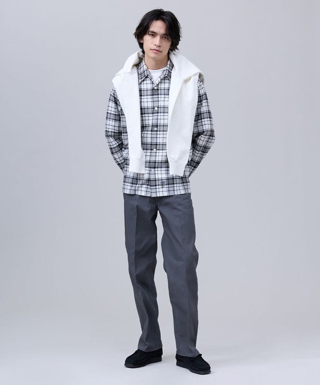 J.PRESS MEN 【J.PRESS ORIGINALS】【UNISEX】Indian Madras Open Shirts / Baggy-Fit ブラック系4