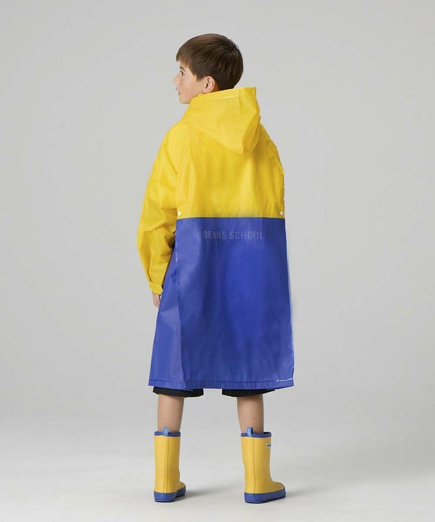 BEAMS SCHOOL シームレスレインコート イエロー