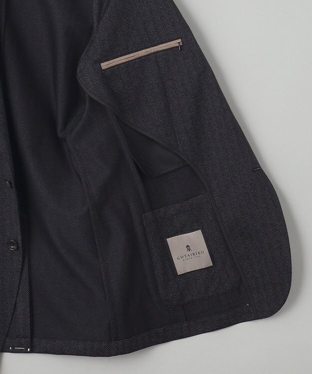 GOTAIRIKU 【AIRY MOVE / セットアップ対応】ムリネ調マルデオリジャージー セットアップジャケット グレー系8