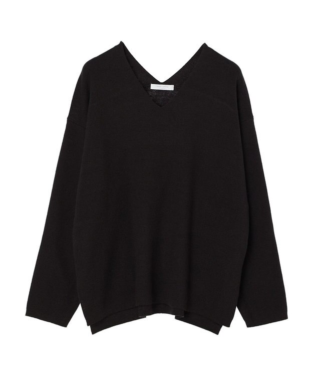 Green Parks 洗える　ミラノリブ編みニットプルオーバー Dark Gray