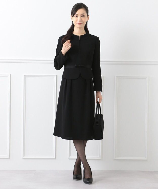 組曲 NOIR ガーシュストレッチバーズアイ ブラック系