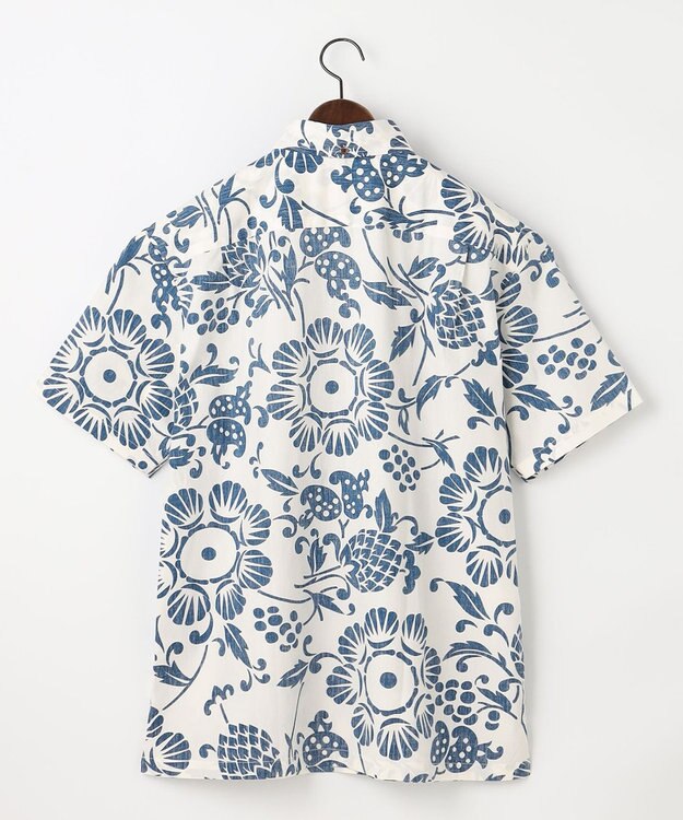 JOSEPH ABBOUD 【老舗アロハシャツブランドとコラボ・限定色あり】カハラアロハ シャツ ホワイト系7