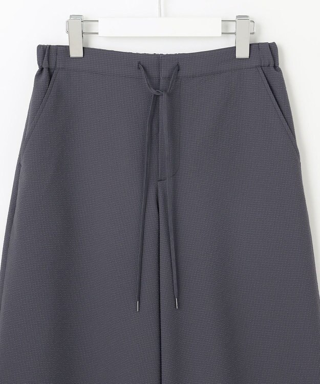 J.PRESS LADIES S 【洗える・吸水速乾】DRYライトサッカー クロップド パンツ スレート系