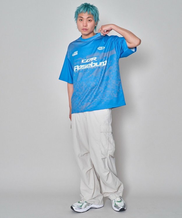 WEGO 【ユニセックス着用/MLサイズ展開】フォトゲームグラフィックT（SS） ブルー