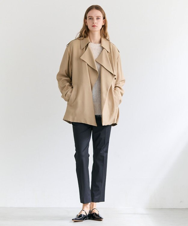 BEIGE， WERNER / ファンシーヤーンヘアリーニットプルオーバー Ecru