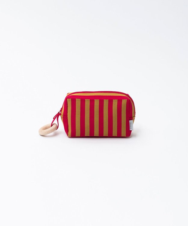 TRICOTE ストライプポーチS 72PINK