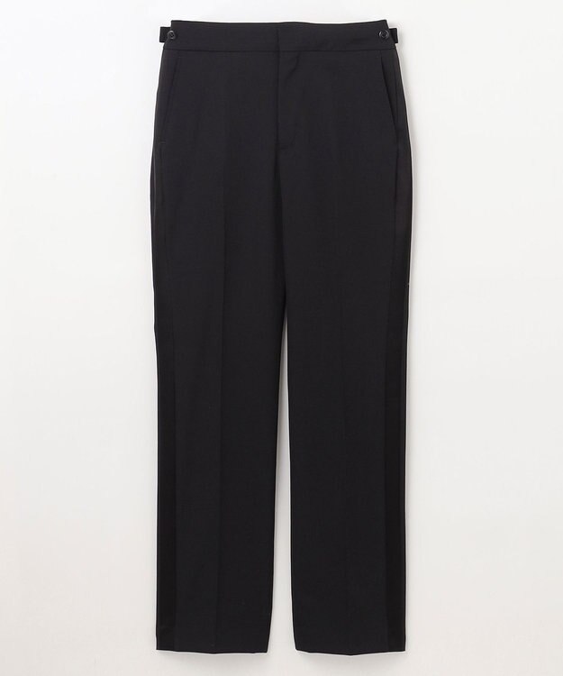 GRACE CONTINENTAL WOOLタキシードパンツ ブラック
