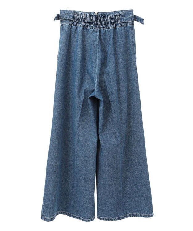 earth music&ecology サイドベルトデニムパンツ Medium Indigo
