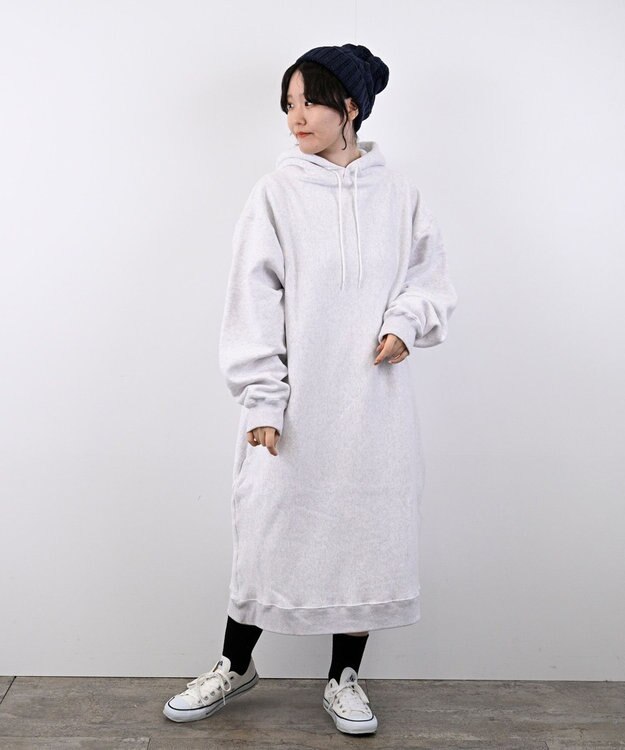 LENO ONE PIECE HOODIE 《FRENCH TERRY》ワンピースフーディ/パーカー OATMEAL