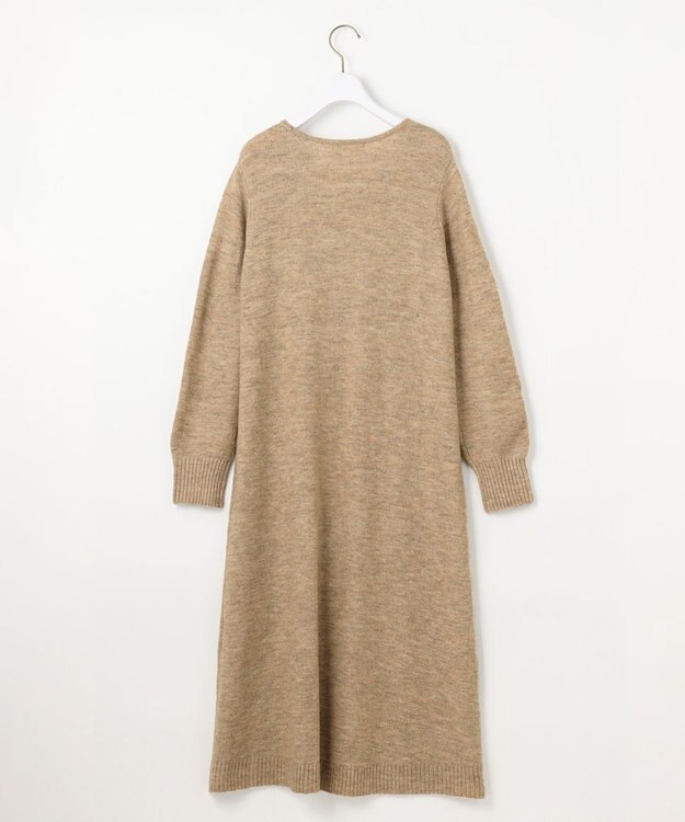 ANY SIS 【洗える】クロスレイヤードニット ワンピース ベージュ