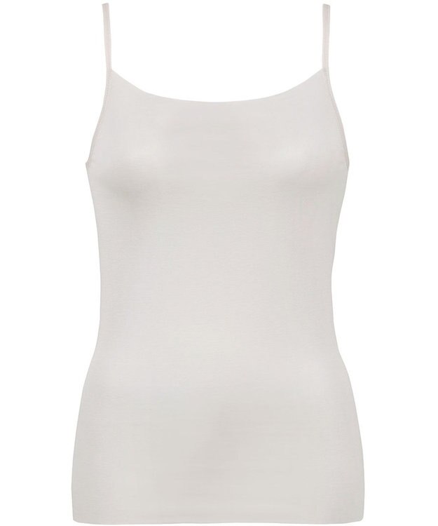 Wing インナー 【綿の贅沢オーガニック フラットタイプ】 オーガニックコットン混素材 ひびきにくく薄くて軽い キャミソール EL1048 ウイング／ワコール シェルベージュ