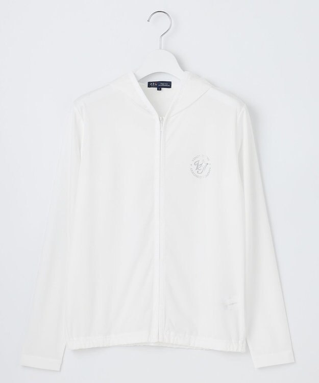 23区GOLF 真夏ゴルフにも最適【WOMEN】【UVケア】３０Ｄカノコ インナーパーカ ホワイト系