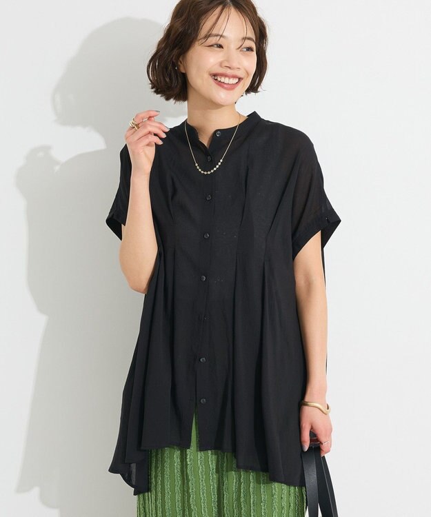 CRAFT STANDARD BOUTIQUE 【追加】ヴィンテージボイルタックチュニック Black