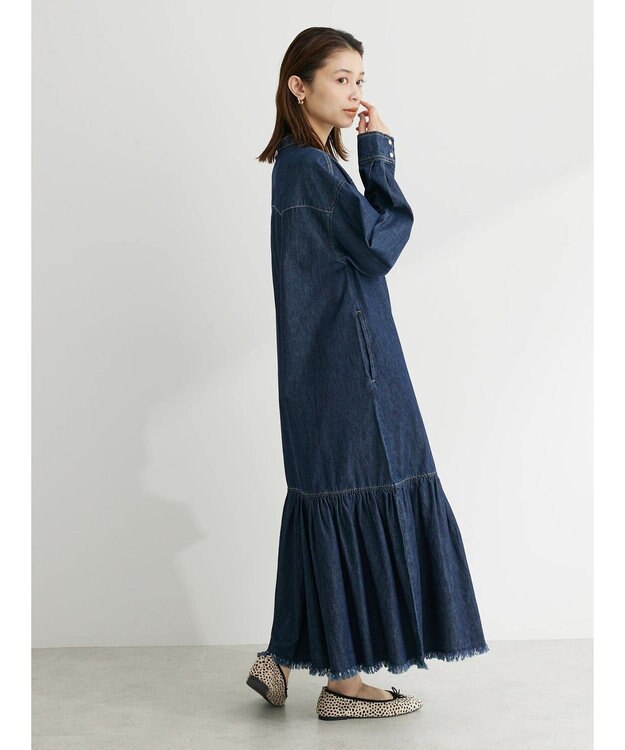 Green Parks ・ＳＵＧＡＲ　ＳＰＯＯＮ　デニムウエスタンワンピース One Wash