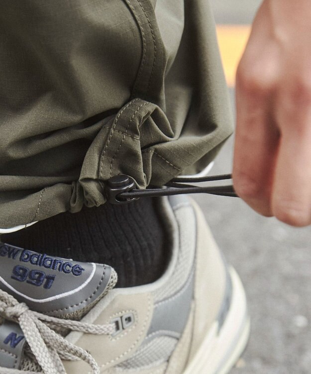 WEGO 【ユニセックス着用ITEM/ウエストゴム】イージーパイピングカーゴパンツ カーキ