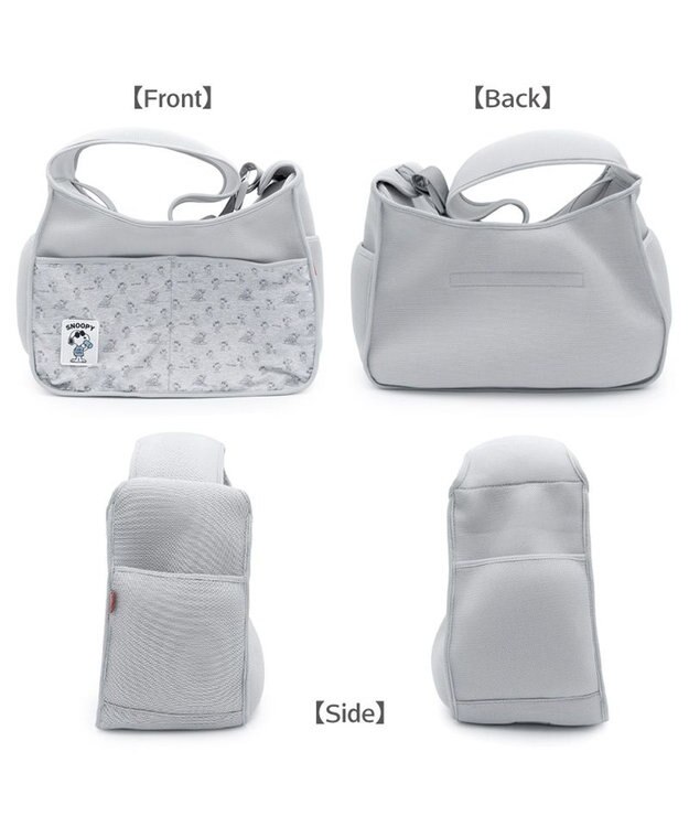 PET PARADISE スヌーピー ジョークール スリング キャリーバッグ Ｍ 小型犬 ライトグレー