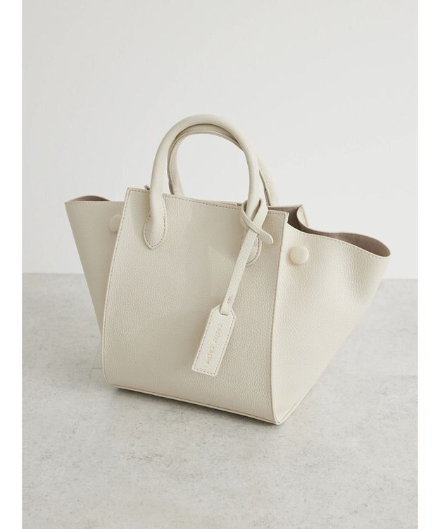 Green Parks ・ｃａｃｈｅ　ｃａｃｈｅ　サイドボタン２ＷＡＹトート Ivory