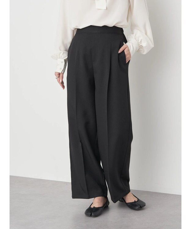 earth music&ecology ストレートパンツ Black