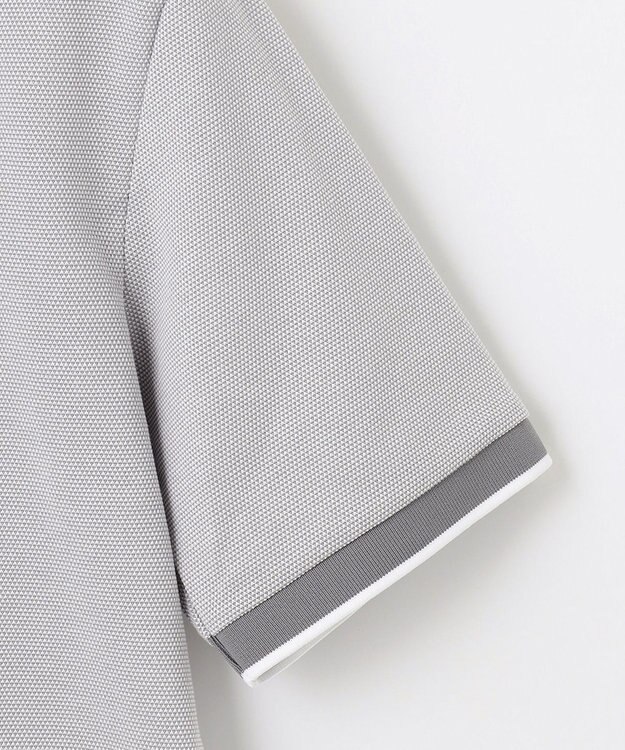 23区GOLF 人気NO.1ポロ【MEN】ピラミッドカノコ 半袖ポロシャツ ライトグレー系4