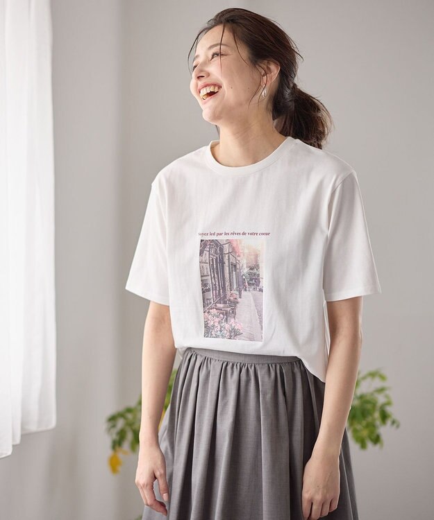 ANY オーガビッツアソートプリントTシャツ ピンクフォト