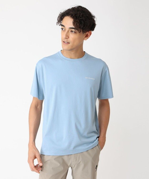 Columbia Columbia/ グレイシャルビスタグラフィックTシャツ /コロンビア Ripple Blue、 Mountain