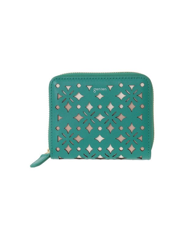 genten クアドリフォリオ ミニ財布 エメラルド