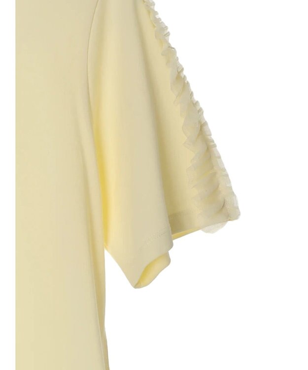 earth music&ecology チュールフリルプルオーバー Light Yellow