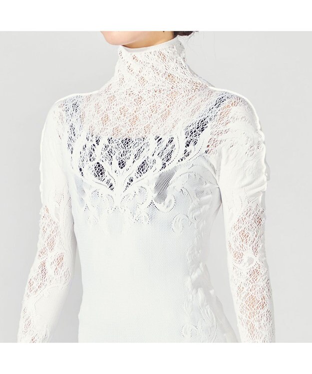 Chacott 【ノーソーイングニット】オデットオディールニットトップ オフホワイト