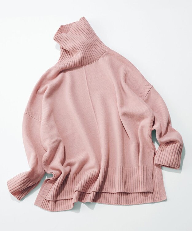 UNFILO 【洗える】マイニチカラー ニット ピンク系