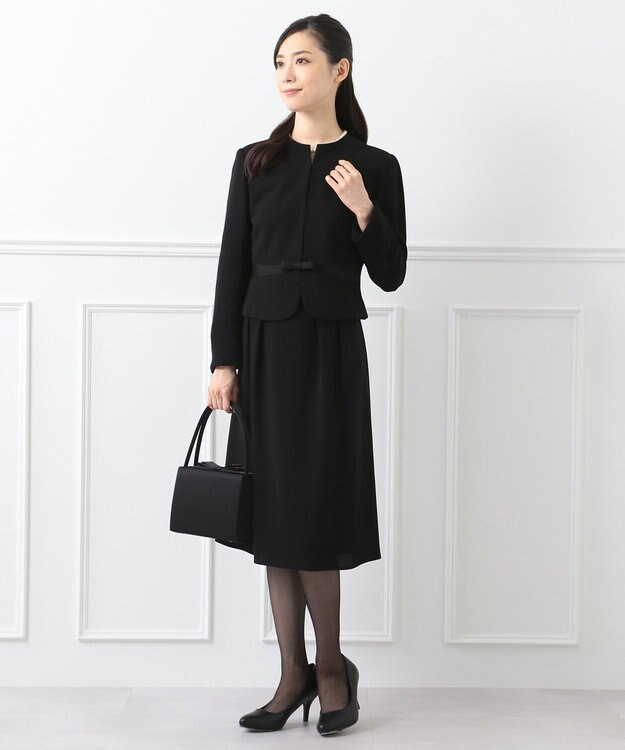 組曲 NOIR ガーシュストレッチバーズアイ ブラック系