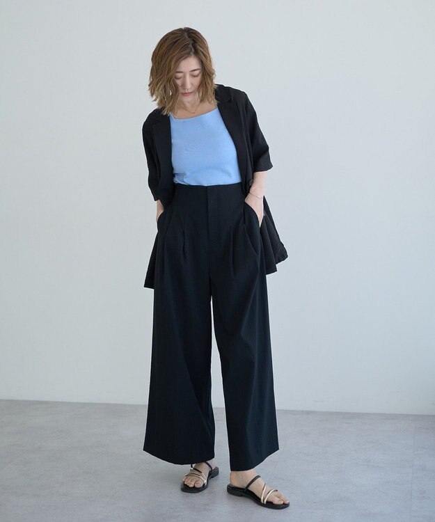 YECCA VECCA ハーフスリーブライトジャケット Black