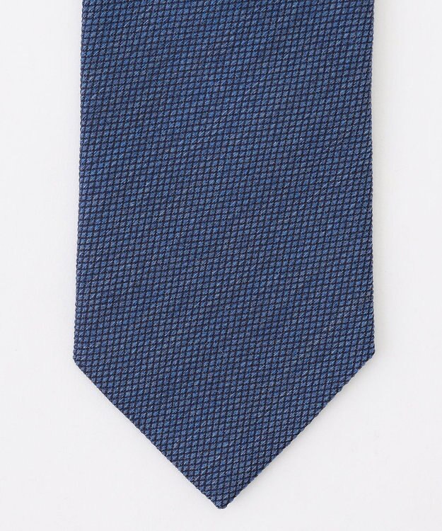 JOSEPH ABBOUD メランジシャンブレー【イタリア生地・日本製】メランジシャンブレーネクタイ ダルブルー系