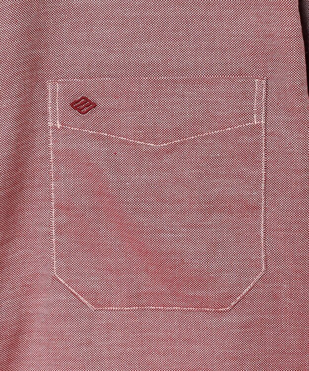 JOSEPH ABBOUD 【キングサイズ・オーガニックコットン使用】JOE COTTON ストレッチオックス シャツ ワイン系