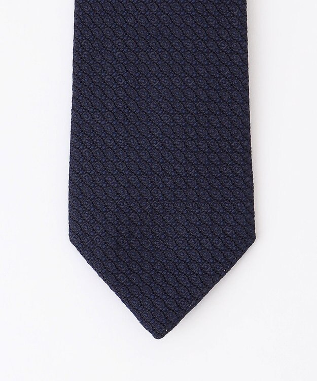 J.PRESS MEN 【JAPANESE SILK FRESCO TIE COLLECTION】無地ネクタイ ネイビー系