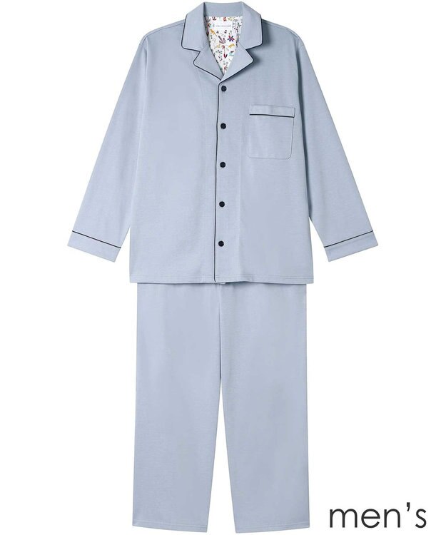 une nana cool 【綿100％】やわらか天竺メンズパジャマ　ＭＡＤＥ　ＷＩＴＨ　ＬＩＢＥＲＴＹ　ＦＡＢＲＩＣ SG