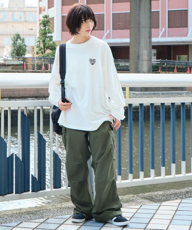 WEGO 【ユニセックス着用ITEM】ガールフレンドグラフィックBIGロンT（LS） ホワイト