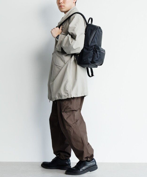 ACE BAGS & LUGGAGE ace. レノウ ビジネスリュック A4サイズ 13.3インチPC収納 2気室 ミニポーチ 20101 エース ジェットブラック