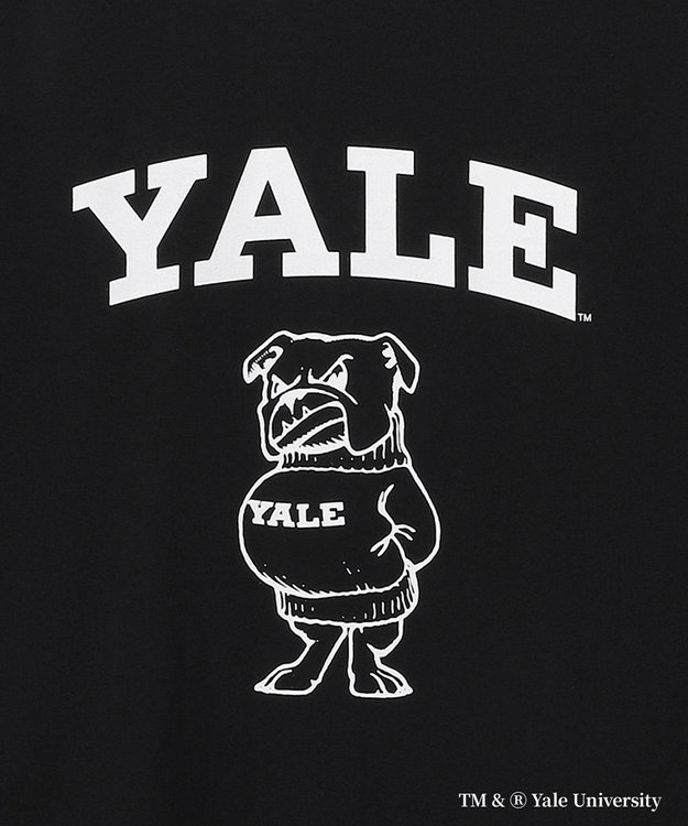 J.PRESS YORK STREET 【YALE別注】【UNISEX】ブルドッグ プリント Tシャツ ブラック系