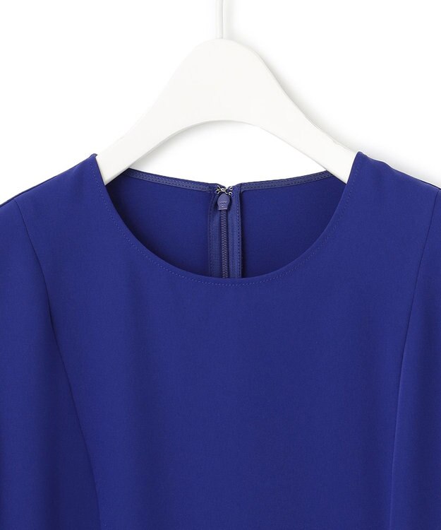 ICB 【UVカット・接触冷感・防シワ・洗える】エステルダブルクロス タックデザインプルオーバー ロイヤルブルー系