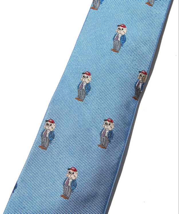 J.PRESS MEN 【AaronChang】モチーフ ネクタイ サックスブルー系