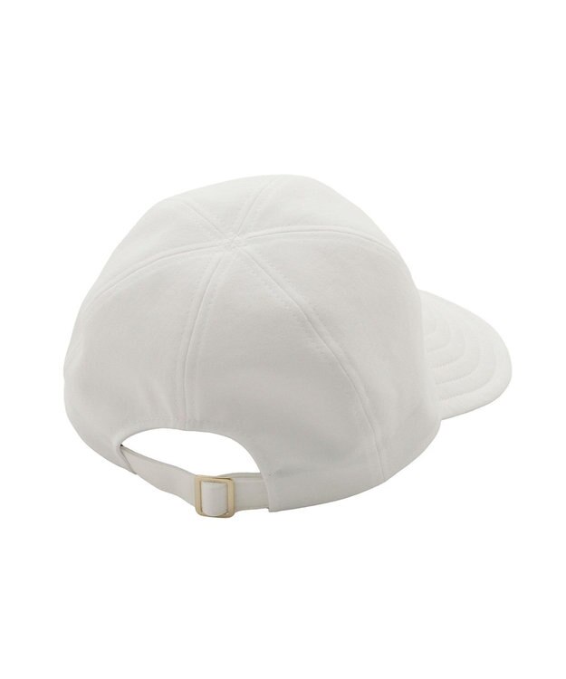 MOONBAT 【遮光100％/遮熱/UVカット】FURLA(フルラ)アーチロゴ ロングつば キャップ 帽子  手洗い可能/日本製 ホワイト