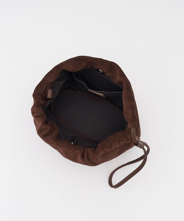 russet 【WEB限定】スエード巾着4WAYショルダーバッグ(CE-1793-WEB) D.Brown