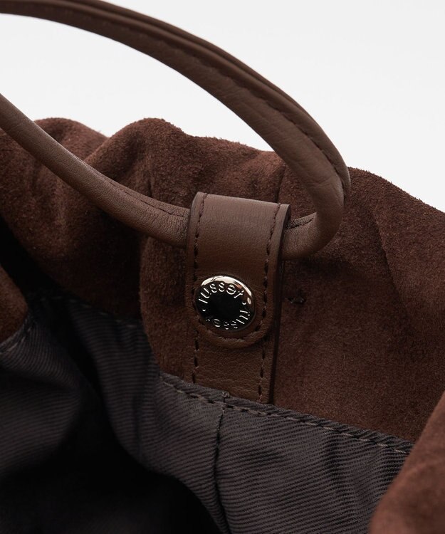 russet 【WEB限定】スエード巾着4WAYショルダーバッグ(CE-1793-WEB) D.Brown