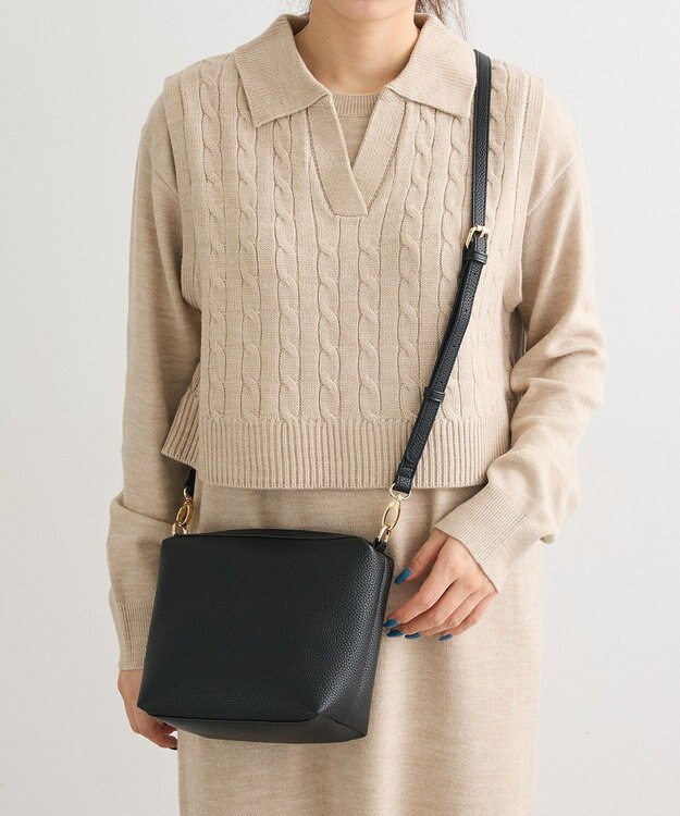 Green Parks ＫＯＳＳＯＲＥＣＯ軽量合皮ポーチ付ショルダー Black