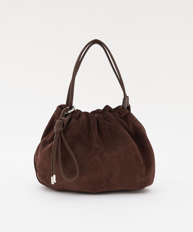 russet 【WEB限定】スエード巾着4WAYショルダーバッグ(CE-1793-WEB) D.Brown