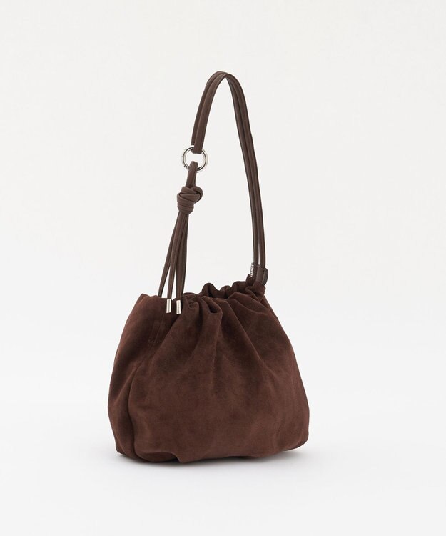russet 【WEB限定】スエード巾着4WAYショルダーバッグ(CE-1793-WEB) D.Brown