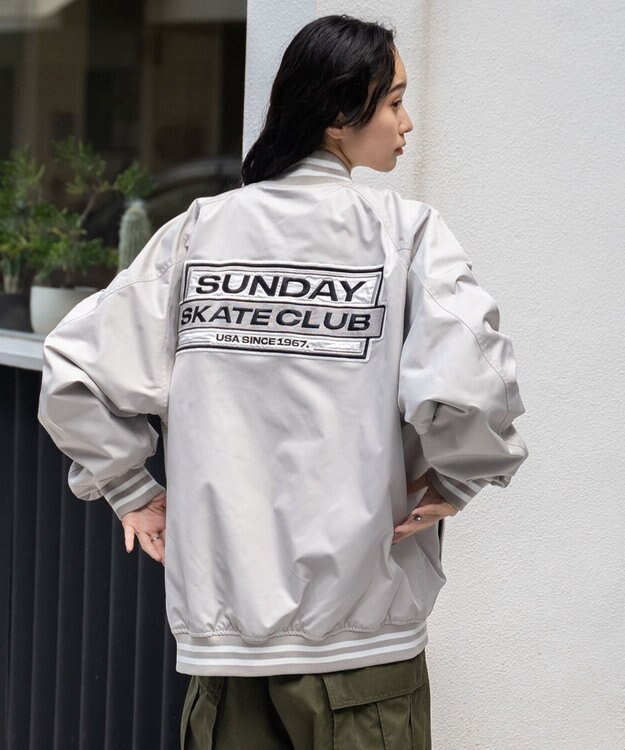 WEGO ワッペンスタジャン ライトグレー