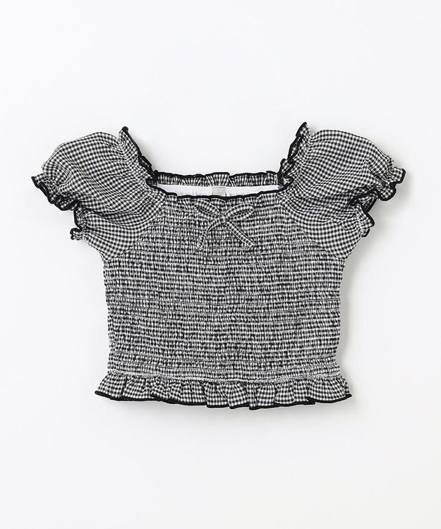 ANY KIDS ギンガムチェック セパレート 水着 ブラックギンガム×ブラック