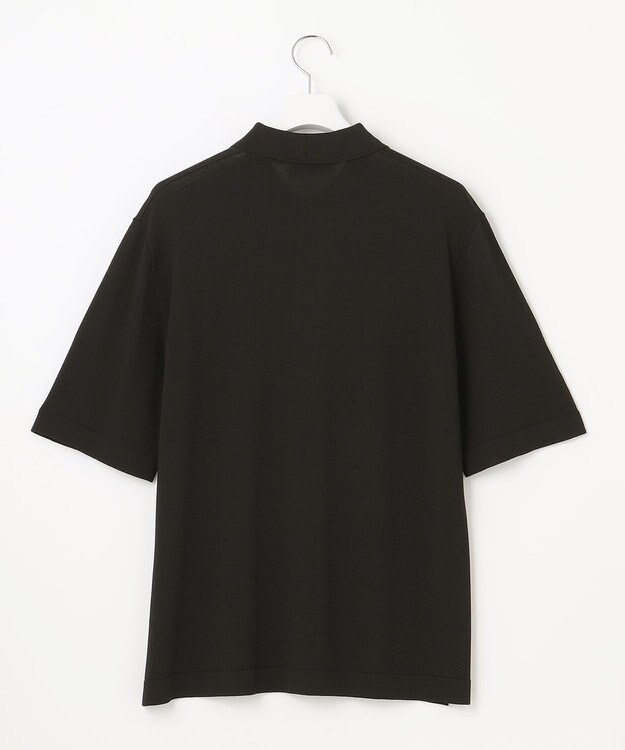 UNFILO MENS 【抗菌防臭】イージーケア ライトニットポロ [23年春夏商品] ブラック